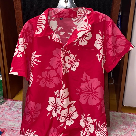 Pink Hawaiian Shirt - Picture 1 of 1